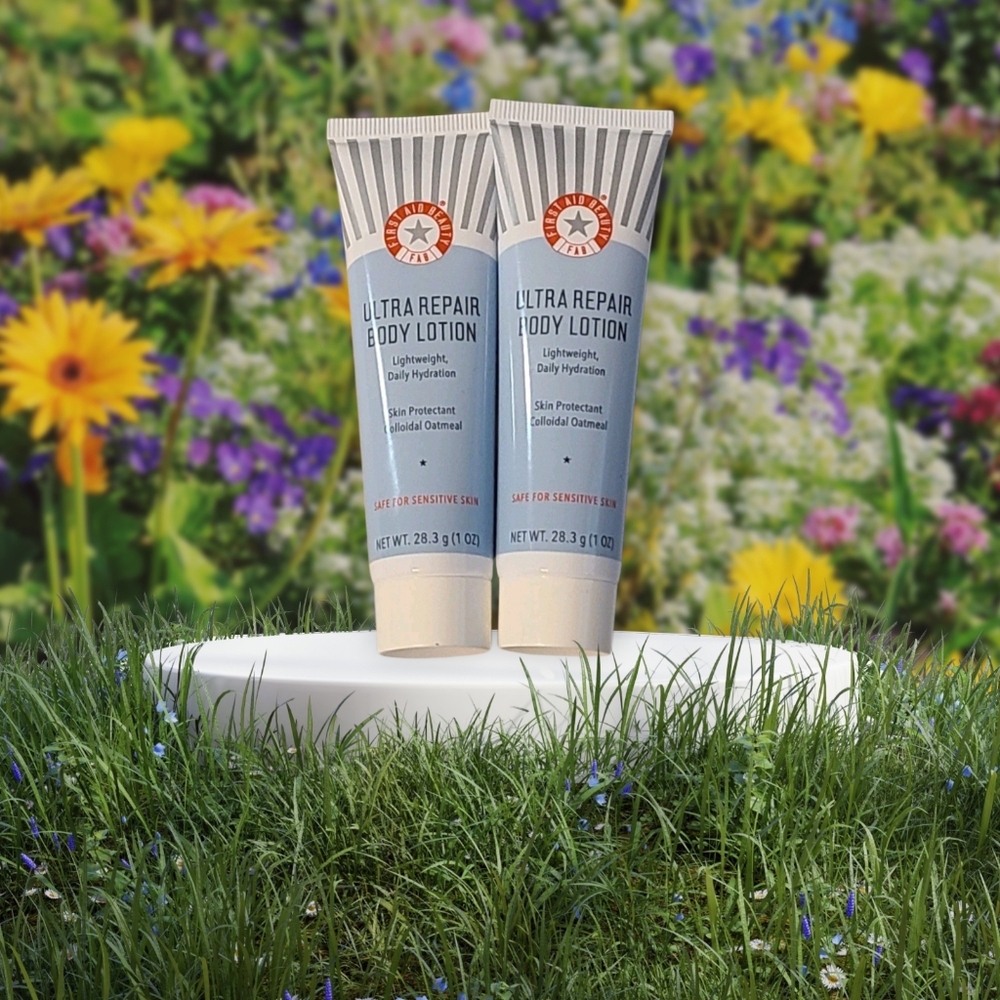 First Aid Beauty Ultra Repair Body Lotion Colloidal Oatmeal 2/ 1 Oz Tubes Sealed